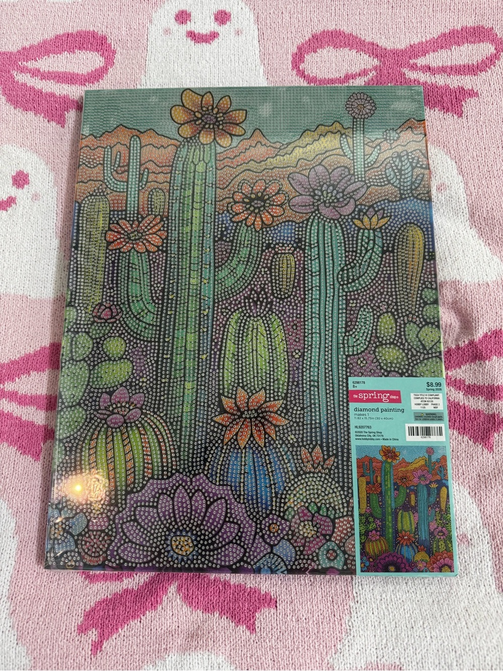 Hobby Lobby Rare Cactus & Desert Flowers Diamond Art Painting - Multicolor